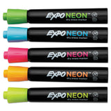 EXPO® Neon Windows Dry Erase Marker, Broad Bullet Tip, Assorted Colors, 5/Pack (SAN1752226) Pack of 5