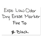 EXPO® Low-Odor Dry-Erase Marker Value Pack, Fine Bullet Tip, Black, 36/Box (SAN1921062) Box of 36