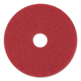 3M™ Low-Speed Buffer Floor Pads 5100, 20" Diameter, Red, 5/Carton (MMM08395) Case of 5