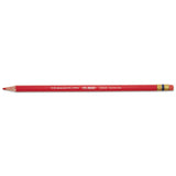 Prismacolor® Col-Erase Pencil with Eraser, 0.7 mm, 2B, Carmine Red Lead, Carmine Red Barrel, Dozen (SAN20045) Dozen