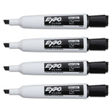 EXPO® Magnetic Dry Erase Marker, Broad Chisel Tip, Black, 4/Pack (SAN1944729) Pack of 4