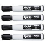 EXPO® Magnetic Dry Erase Marker, Broad Chisel Tip, Black, 4/Pack (SAN1944729) Pack of 4