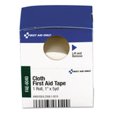 First Aid Only™ First Aid Tape, Acrylic/Cloth, 1" x 5 yds, White (FAOFAE6040) Each