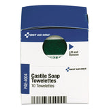 First Aid Only™ SmartCompliance Castile Soap Towelettes, 10/Box (FAOFAE4004) Each