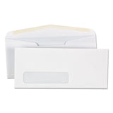 Universal® Open-Side Business Envelope, 1 Window, #10, Commercial Flap, Gummed Closure, 4.13 x 9.5, White, 500/Box (UNV35211) Box of 500 Envelopes