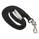 SICURIX® Safety Breakaway Lanyard, Metal Hook Fastener, 36" Long, Black (BAU65509) Each