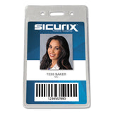 SICURIX® Sicurix Proximity Badge Holder, Vertical, 2 1/2w x 4 1/2h, Clear, 50/Pack (BAU47820) Pack of 50