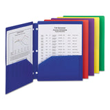 Smead™ Poly Snap-In Two-Pocket Folder, 50-Sheet Capacity, 11 x 8.5, Assorted, 10/Pack (SMD87939) Pack of 10