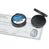 SICURIX® Fingerprint Ink Pad, 1.5" Diameter, Black (BAU38010) Each