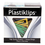 Baumgartens® Plastiklips Paper Clips, Extra Large, Smooth, Assorted Colors, 50/Box (BAULP1700) Box of 50