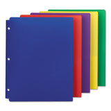 Smead™ Poly Snap-In Two-Pocket Folder, 50-Sheet Capacity, 11 x 8.5, Assorted, 10/Pack (SMD87939) Pack of 10