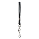 SICURIX® Rope Lanyard, Metal Hook Fastener, 36" Long, Nylon, Black (BAU68909) Each