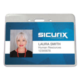 SICURIX® Sicurix Proximity Badge Holder, Horizontal, 4w x 3h, Clear, 50/Pack (BAU47810) Pack of 50