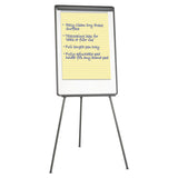 Universal® Dry Erase Board with Tripod Easel, 29 x 41, White Surface, Black Frame (UNV43032) Each