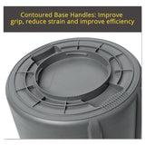 Rubbermaid® Commercial Vented Round Brute Container, 20 gal, Plastic, Yellow (RCP2620YEL) Each