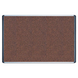 MasterVision® Tech Cork Board, 72 x 48, Tan Surface, Silver/Black Aluminum Frame (BVCMVI270501) Each