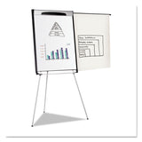 MasterVision® Tripod Extension Bar Magnetic Dry-Erase Easel, 39" to 72" High, Black/Silver (BVCEA23066720) Each
