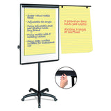 MasterVision® Silver Easy Clean Dry Erase Mobile Presentation Easel, 44" to 75.25" High (BVCEA4800055) Each