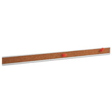 Universal® Cork Bulletin Bar, 48 x 1, Brown Surface, Silver Aluminum Frame (UNV43448) Each