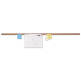 Universal® Cork Bulletin Bar, 48 x 1, Brown Surface, Silver Aluminum Frame (UNV43448) Each