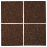Universal® Cork Tile Panels, 12 x 12, Dark Brown Surface, 4/Pack (UNV43403) Pack of 4