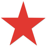 Universal® Round Message Stamp, STAR, Pre-Inked/Re-Inkable, Red (UNV10081) Each