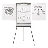 Quartet® Magnetic Dry Erase Easel, 27 x 35, Graphite Surface, Graphite Plastic Frame (QRT67E) Each