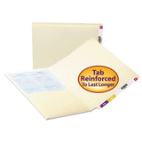 Smead™ Heavyweight Manila End Tab Pocket Folders, Interior Front Panel Pocket, Straight Tabs, Letter Size, 11-pt Manila, 50/Box (SMD24115) Box of 50