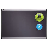 Quartet® Prestige Gray Diamond Mesh Bulletin Board, 36 x 24, Gray Surface, Silver Aluminum/Plastic Frame (QRTB443A) Each