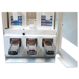 Vend-Rite Coin-Operated Soap Vender, 3-Column, 16.25 x 9.5 x 37.75, White/Blue (VEN394100) Each