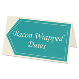 Avery® Small Tent Card, Ivory, 2 x 3.5, 4 Cards/Sheet, 40 Sheets/Pack (AVE5913) Pack of 160