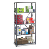 Safco® Commercial Steel Shelving Unit, Five-Shelf, 36w x 18d x 75h, Dark Gray (SAF6266) Each
