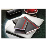 Black n' Red™ Flexible Cover Casebound Notebooks, SCRIBZEE Compatible, 1-Subject, Wide/Legal Rule, Black Cover, (71) 8.25 x 5.75 Sheets (JDK400065000) Each