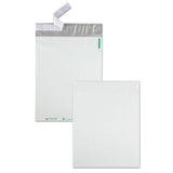 Quality Park™ Redi-Strip Poly Mailer, #4, Square Flap with Perforated Strip, Redi-Strip Adhesive Closure, 10 x 13, White, 100/Pack (QUA46197) Pack of 100