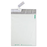 Quality Park™ Redi-Strip Poly Mailer, #4, Square Flap with Perforated Strip, Redi-Strip Adhesive Closure, 10 x 13, White, 100/Pack (QUA46197) Pack of 100