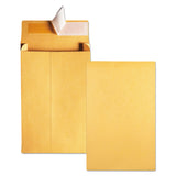 Quality Park™ Redi-Strip Kraft Expansion Envelope, #10 1/2, Square Flap, Redi-Strip Adhesive Closure, 9 x 12, Brown Kraft, 25/Pack (QUA93334) Pack of 25