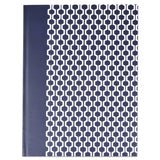 Universal® Casebound Hardcover Notebook, 1-Subject, Wide/Legal Rule, Dark Blue/White Cover, (150) 10.25 x 7.63 Sheets (UNV66351) Each
