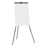 Quartet® Aluminum Heavy-Duty Display Easel, 38" to 66" High, Aluminum, Black (QRT56E) Each