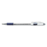 Pentel® R.S.V.P. Ballpoint Pen, Stick, Fine 0.7 mm, Blue Ink, Clear/Blue Barrel, Dozen (PENBK90C) Box of 12