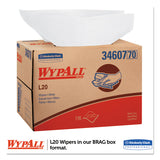 WypAll® L20 Towels, BRAG Box, Multi-Ply, 12.5 x 16.8, Unscented, White, 176/Box (KCC34607) Case of 176
