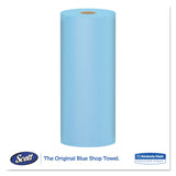 Scott® Shop Towels, Standard Roll, 1-Ply, 9.4 x 11, Blue, 55/Roll, 12 Rolls/Carton (KCC75147) 12 Rolls