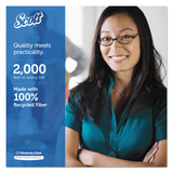 Scott® Essential JRT Extra Long Bathroom Tissue, Septic Safe, 2-Ply, White, 3.55" x 2,000 ft, 6 Rolls/Carton (KCC07827) Case of 6