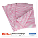 WypAll® X70 Wipers, 1-Ply, 12.5 x 23.2, Red, 300/Carton (KCC06354) Case of 300