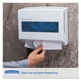 Kimberly-Clark Professional* Scottfold Compact Towel Dispenser, 10.75 x 4.75  x 9, Pearl White (KCC09217) Each