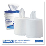 WypAll® Power Clean Wipers for Solvents WetTask Customizable Wet Wiping System, Wipers Only, 9 x 15, White, 275/Roll, 2 Rolls/Carton (KCC06006) 2 Rolls