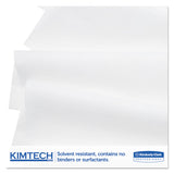 Kimtech™ SCOTTPURE Wipers, 1/4 Fold, 12 x 15, White, 100/Box, 4/Carton (KCC06121) 4 Boxes of 100 Wipers