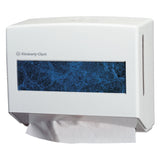 Kimberly-Clark Professional* Scottfold Compact Towel Dispenser, 10.75 x 4.75  x 9, Pearl White (KCC09217) Each