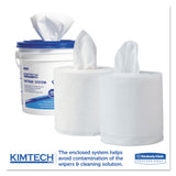 WypAll® Critical Clean Wipers for Bleach, Disinfectants, Sanitizers WetTask Customizable Wet Wiping System, w/Bucket,140/Roll, 6/CT (KCC06411) 6 Boxes of 90