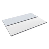 Alera® Reversible Laminate Table Top, Rectangular, 71.5w x 23.63d, White/Gray (ALETT7224WG) Each