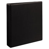 Avery® Durable View Binder with DuraHinge and EZD Rings, 3 Rings, 1.5" Capacity, 11 x 8.5, Black, (9400) (AVE09400) Each